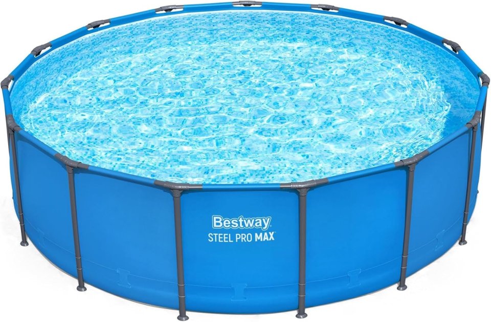 Buy Bestway Steel Pro MAX 15' x 48" Above Ground Swimming Pool Online | Round Backyard Pool (Pool Only)