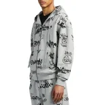 Avirex Graffiti Hoodie for Men and Women | Streetwear Pullover Sweatshirt