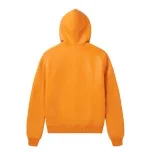 Avirex Script Nappa Leather Hoodie Orange – Premium Men’s Leather Zip Hoodie