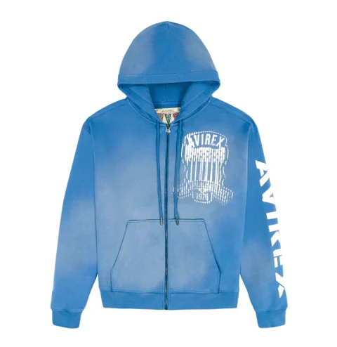Avirex Washed Hoodie for Men and Women | Vintage Look, Soft Fleece, Everyday Comfort