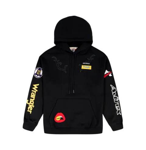 Avirex x Wrangler Hoodie — Premium Unisex Streetwear Pullover
