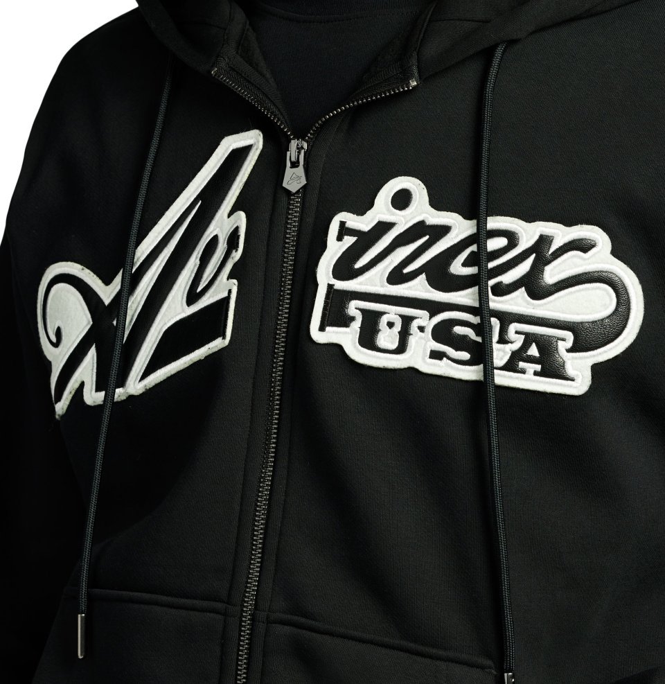 Felpa con Cappuccio Avirex Script per Uomini e Donne | Pullover in Fleece Premium