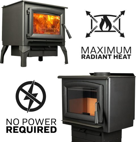 US Stove 1200 Quadratfuß Holzofen | Hochleistungs-EPA-zertifizierter Heizkörper