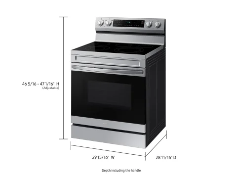 Samsung NE63A6511SS Smart Freestanding Electric Range with Convection, 6.3 cu. ft., Stainless Steel