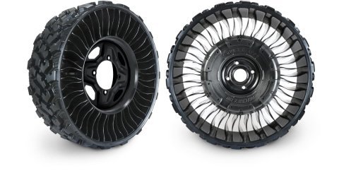 Pneu radial Michelin X Tweel Turf sans air pour tondeuses à zéro tour
