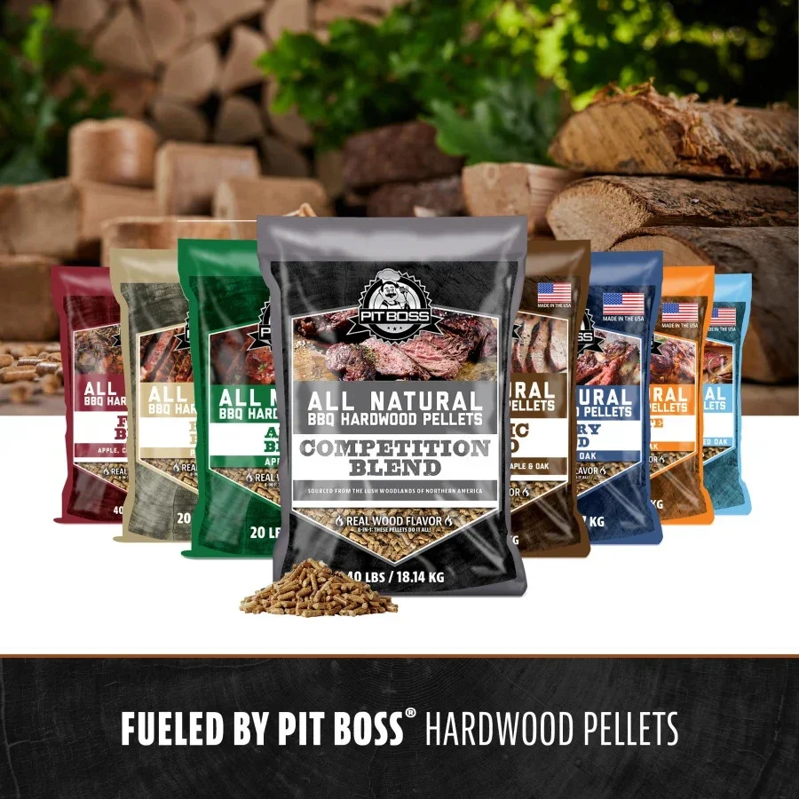 Parrilla de Pellets de Madera Savannah – Ahumador y BBQ Exterior con Control Digital