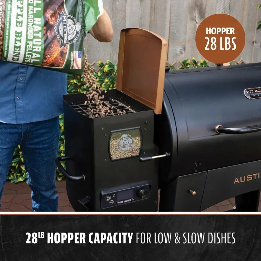 Parrilla de Pellets de Madera Savannah – Ahumador y BBQ Exterior con Control Digital