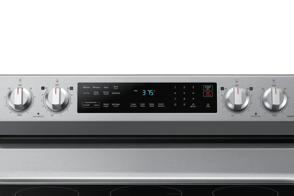 Samsung NE63A6511SS Smart Freestanding Electric Range with Convection, 6.3 cu. ft., Stainless Steel