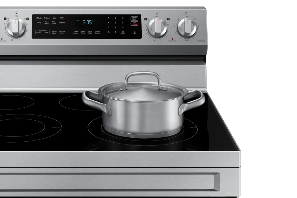 Samsung NE63A6511SS Smart Freestanding Electric Range with Convection, 6.3 cu. ft., Stainless Steel